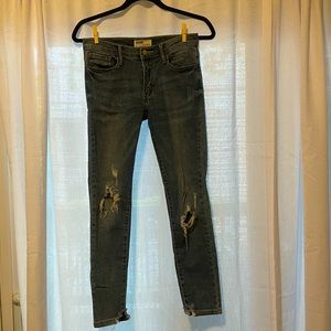 Ripped midrise jeans